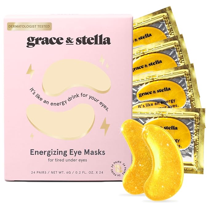【追跡可能海外メール便】Under Eye Mask Reduce Dark Circles Puffy Eyes Undereye Bags Wrinkles Gel Under Eye Patches Self Care by grace and stella 4.8oz アンダーアイマスク くま ジェルアンダーアイパッチ セルフケア byグレースアンドステラ 6g