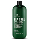 【エクスプレス便】Botanic Hearth Tea Tree Body Wash Nails Ringworms Jock Itch Acne Eczema Odor Soothes Itching Healthy Naturally Scented16oz ボタニック ハース ティー ツリー ボディ ウォッシュ 473ml