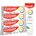 コルゲート Colgate Total Clean Mint Toothpaste Freshens Breath Whitens Teeth and Provides Sensitivity Relief Clean Mint Flavor 4 Pack 5.1 Oz トータル クリーン ミント 歯磨き粉 白い歯 知覚過敏 フレーバー 4 パック
