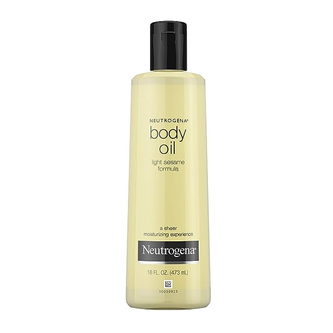 【エクスプレス便】Neutrogena Body Oil Light Sesame Formula Dry Skin Moisturizer Hydrating Body Massage Oil Nourishing Bath Oil for Sheer Moisture 16 oz ニュートロジーナ ボディオイル ライト セサミ 473ml