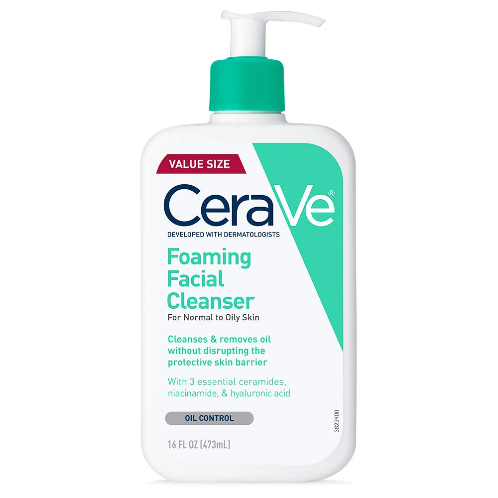 【エクスプレス便】 CeraVe Foaming Facial Cleanser Hyaluronic Acid Ceramides Fragrance Free Paraben Free 16oz セラヴィヒアルロン酸 セラミド 無香料 パラベンフリー473ml