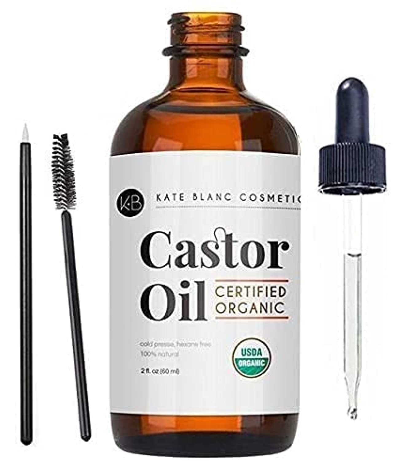 【商品名】 Kate Blanc Cosmetics USDA Certified Organic 100% Pure Cold Pressed Hexane Free Castor Oil 2ozケイト・ブラン・コスメティクス USDA認定オーガニック 100%純粋 コールドプレス ヘキサンフリー キャスターオイル 60ml 【商品説明】 自然な美しさを求める方々におすすめ！　Kate Blanc Cosmeticsのキャスターオイルです★ USDA（アメリカ農務省）に認定されたオーガニックの製品です。 キャスターオイルとは？ トロピカルな地域で育ったキャスタービーンと呼ばれる植物から抽出される天然のオイルです。 多くのビタミンやミネラルを含み、特にリノール酸やオレイン酸などの健康に良い脂肪酸が豊富◎ 髪やまつげ、眉毛の成長に良いとされるリシノレイン酸が含まれています。 まつげや眉毛、髪に使えるのはもちろん、乾燥した肌、様々な肌トラブルにも使用可能です。 髪とお肌同時にいたわりましょう。 【注意事項】 ・当店でご購入された商品は、原則として、「個人輸入」としての取り扱いになり、すべてアメリカ、欧州からお客様のもとへ直送されます。 ・ご注文後、2-3営業日以内に配送手続きをいたします。配送作業完了後、最短10日〜最長30日でのお届けとなります。(配送方法により異なります。) ・個人輸入される商品は、すべてご注文者自身の「個人使用・個人消費」が前提となりますので、ご注文された商品を第三者へ譲渡・転売することは法律で禁止されております。 ・関税・消費税が課税される場合があります。詳細はこちらをご確認下さい。 ・パッケージデザイン等はメーカーで予告なく変更する場合がございます。 ・※説明書は英語表記となります。 【広告文責】PCE International, Inc. 050-5532-1199