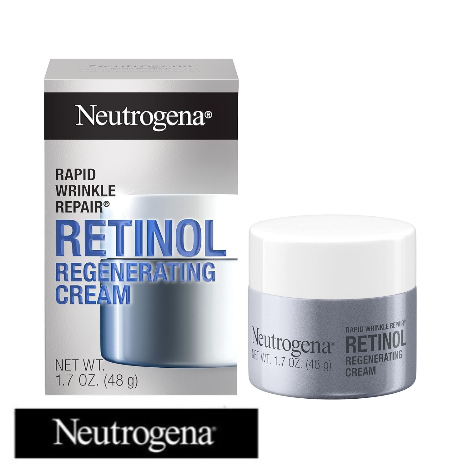 【追跡可能海外メール便】ニュートロジーナ レチノール配合クリーム 1.7oz 48g Neutrogena Rapid Wrinkle Repair Retinol Regenerating Face Cream スキンケア 美容