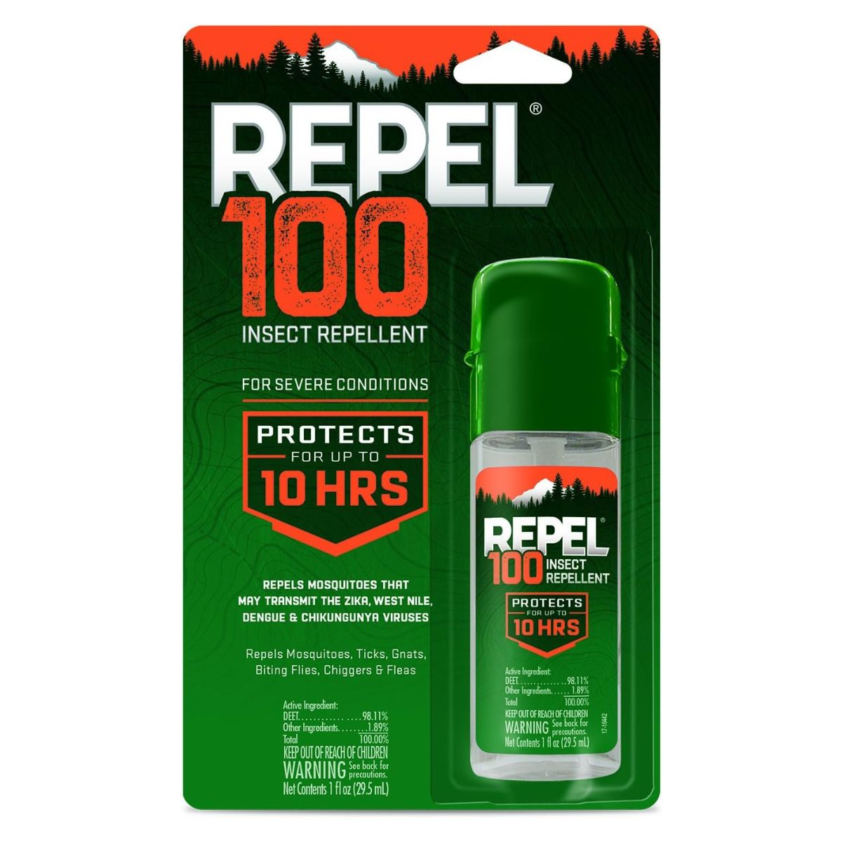 【追跡可能海外メール便】REPEL100 Insect Repellent Pump Spray 1oz 最大10時間 リペル100 29.5ml（1オンス)