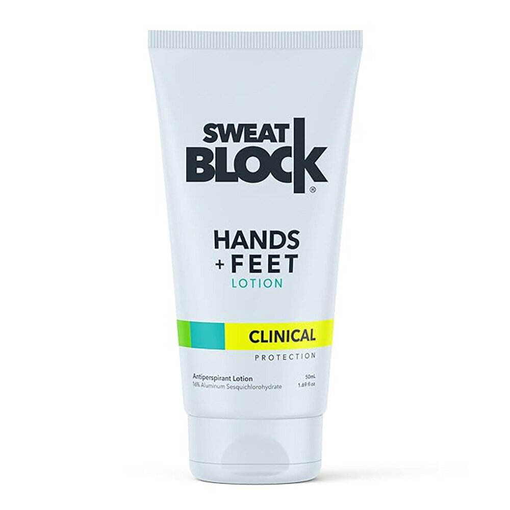 【追跡可能海外メール便】SweatBlock Antiperspirant Lotion for Hands & Feet 1.69oz スウェットブロック 手足用の制汗剤 50ml 手汗 足のムレ 足の臭い サラサラ 多汗症 汗