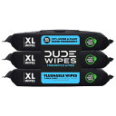 【エクスプレス便】DUDE Wipes Flushable Wipes 48Wipes 3 Pack Unscented Extra-Large DUDE ワイプ 無香料 48枚 3個セット エクストララージ ウェットティッシュ(3)