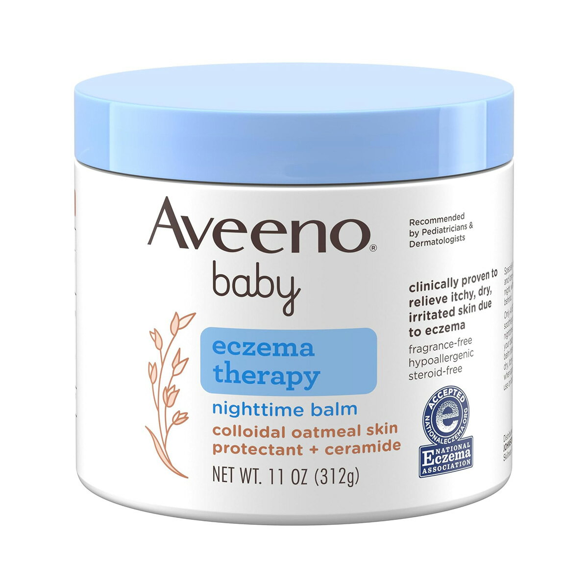 【エクスプレス便】Aveeno Baby Eczema Therapy Nighttime Moisturizing Body Balm 11oz 312g アヴィーノ 夜間用 ベイビー エクゼマセラピー ボディバーム ベビー 湿疹 乳児湿疹