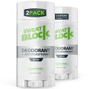 【エクスプレス便】【お得な2本セット】SweatBlock Deodorant Antiperspirant Coastal Fresh Scent, 2.7oz　(2 Pack)スウェットブロッ..