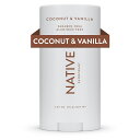 yǐՉ\CO[ցz Native Natural Deodorant Coconut & Vanilla 2.65ozieB@i`@fIhg@RRibcoj̍ 75g܁@L܁@jp@XeBbN^Cv@A~jEt[@I[KjbN@Ԏ