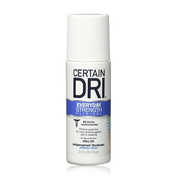 サーテンドライ CERTAIN DRI everyday strength ROLL-ON ロールオン　液体　タイプ　 74ml わき汗　汗止め　制汗剤　海外製品　ワキガ　匂い　汗対策 Deodorant Antiperspirant デオドラント　パースピレックス