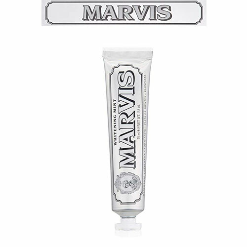 【海外メール便】 75g　1本　マービス　ホワイトニング　ミント / 3.8 oz Marvis Whitening Mint PACK OF 1 　ホワイトニング歯磨き粉　ホワイトニング　白い歯