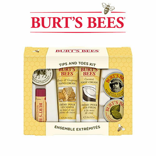 楽天海外トレンド グリーンバスケット★【エクスプレス便】Burt's Bees Tips and Toes Kit Gift Set Burt’s Bees（バーツビーズ） Tips And Toes Kit 手・足・リップケアセット6点Burts BeesTips & Toes Kit6Pc Kit　エクスプレス便追跡可能