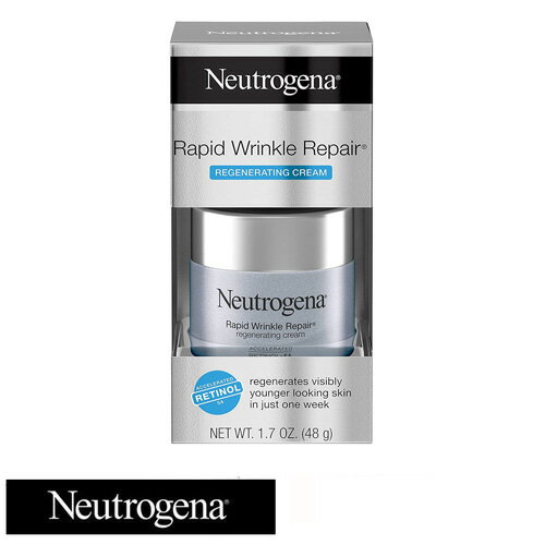 ニュートロジーナ シワ改善・予防・肌再生クリーム 1.7oz 48g　Neutrogena Rapid Wrinkle Repair Retinol Regenerating Anti-Aging Face Cream 追跡不可メール便 スキンケア エイジングケア 美容