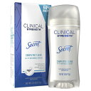 【追跡可能海外メール便】シークレット クリニカルストレングス インビジブルソリッド 73g Secret Antiperspirant Clinical Strength Deodorant for Women Invisible Solid Completely Clean 2.6 oz微香 制汗剤 白くならないタイプ