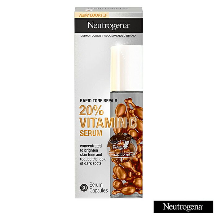 【追跡可能海外メール便】ニュートロジーナ ビタミンCセラムカプセル 30個 Neutrogena Rapid Tone Repair 20% Vitamin C Brightening Serum Capsules 30ct ビタミンCセラム スキンケア ニキビのサムネイル