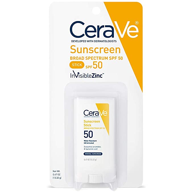 【追跡可能海外メール便】CeraVe Mineral Sunscreen Stick Broad Spectrum SPF 50 0.47 Ounce セラビィミネラルサンスクリーンスティック 13.32g 無香料 日焼け止めスティック 紫外線対策 セラ…