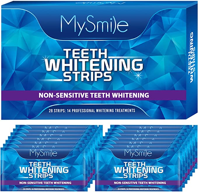  MySmile Teeth Whitening Strips マイスマイル ホワイトニングテープ 28枚入り 14セット わずか30分でホワイトニング 白い歯 輝く笑顔 2-3トーン明るい歯に