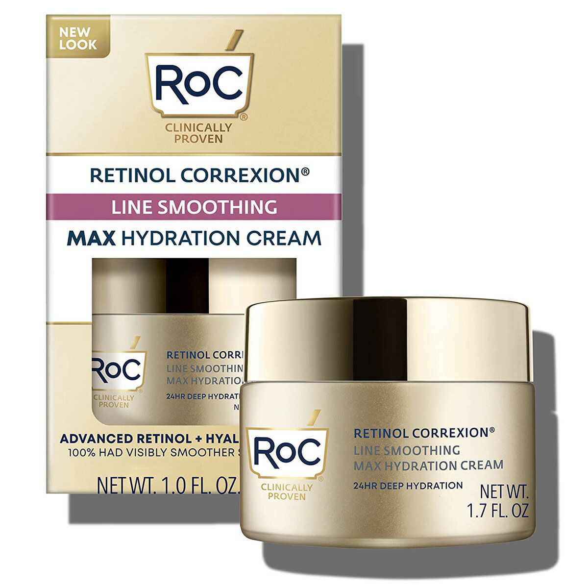 【エクスプレス便】RoC Retinol Correxion Max Daily Hydration Daily Face Moisturizer 1.7oz レチノール ヒアルロン酸配合クリーム 加齢 予防 エイジングケア【送料無料】