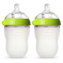 【エクスプレス便】Comotomo Baby Bottle, Green, 8 oz (2 Count) コモトモ ベビーボトル グリーン 8oz 2本セット ...