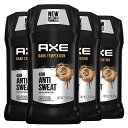 【商品名】 【お得な4本セット】AXE Dual Action Antiperspirant Stick for Long Lasting Freshness Dark Temptation 2.7oz アックス　ダークテンプテーション　制汗剤＆デオドラントスティック　76g 【内容量】 2.7oz （76g）×　4本 【商品説明】 ・スティックタイプ　4本セット ・ダークチョコレートの香り リニューアル後さらに消臭・汗予防効果がパワーアップ！ 最大48時間、香りを持続しつつ汗と匂いを予防します。 欧米の男性向け制汗剤として高い人気を誇っています。 衣服への白浮きを気にせずお使いいただけます。 ※こちらはアメリカより安心お荷物追跡可能な、佐川国際急便にてお送りさせていただきます。出荷後、最短で3-7日ほどでお届け可能となっています。 ※お届け予定日は天候やフライト、通関の混雑状況よって遅延することもございますので予めご了承くださいませ。 【注意事項】 ・当店でご購入された商品は、原則として、「個人輸入」としての取り扱いになり、すべてアメリカ、欧州からお客様のもとへ直送されます。 ・ご注文後、2-3営業日以内に配送手続きをいたします。配送作業完了後、最短4日〜最長7日でのお届けとなります。(配送方法により異なります。) ・個人輸入される商品は、すべてご注文者自身の「個人使用・個人消費」が前提となりますので、ご注文された商品を第三者へ譲渡・転売することは法律で禁止されております。 ・関税・消費税が課税される場合があります。詳細こちらをご確認下さい。 ・パッケージデザイン等はメーカーで予告なく変更する場合がございます。 ・※説明書は英語表記となります。 【広告文責】PCE International, Inc. 050-5532-1199