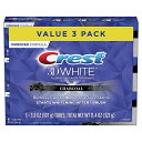 【エクスプレス便】【お得な3本セット】Crest 3D White Charcoal Teeth Whitening Toothpaste 3.8 oz Pack of 3 クレスト3Dホワイト ホワイトニング歯磨き粉 チャコール 107g（3本セット） ホワイトニング歯磨き粉 炭の歯磨き粉 白い歯