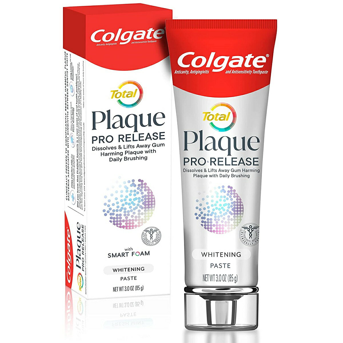 【追跡可能海外メール便】Colgate Total Plaque Pro Release Whitening Toothpaste 3.0ozコルゲート トータルプラーク プロリリース ホワイトニング歯磨き粉 85g白い歯 ホワイトニング 過敏症…