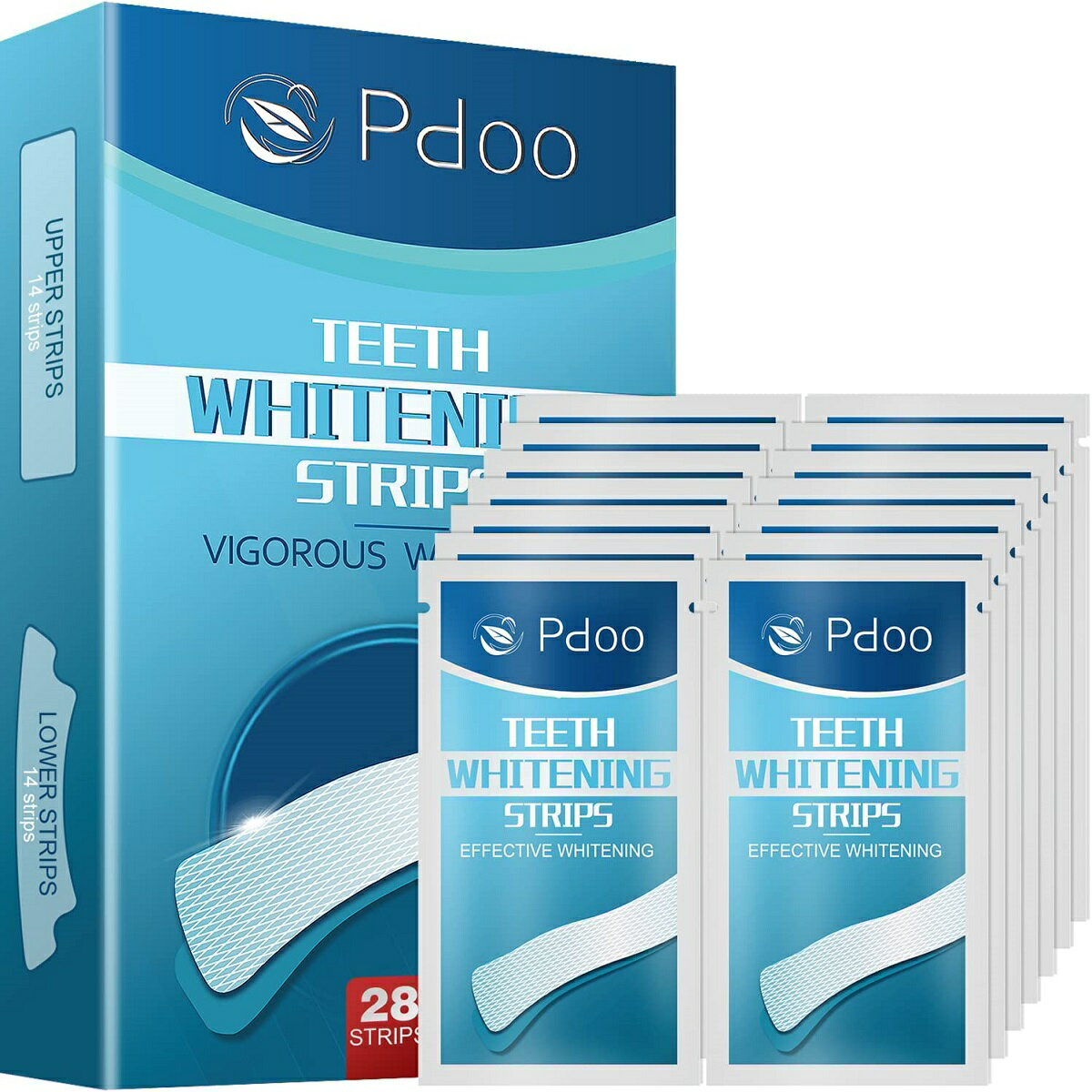 PdooClub Teeth Whitening Strip Blue 28 Stripsピードゥークラブ ホワイトニングテープ ブルー 14回分（28枚入り）ホワイトニング　白い歯　セルフホワイトニング　シートタイプ