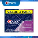 【エクスプレス便】最新版 Crest 3D White Advanced Radiant Mint 3.8oz　pack of 3 　エクスプレス便　【お得な3本セット】　クレスト3Dホワイト　ラディアントミント　107g / 3.8oz 3本 ホワイトニング歯磨き粉　ホワイトニング　白い歯 1