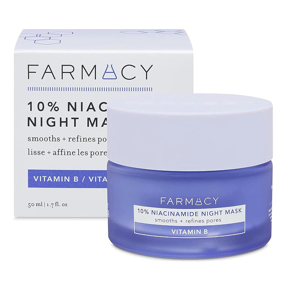 Farmacy 10% Niacinamide Facial Mask 1.7oz ファーマシー 10% ナイアシンアミドフェイシャルマスク 50ml オーバーナイトマスク 透明感 保湿