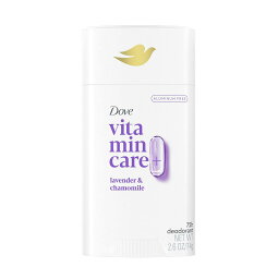 【追跡可能海外メール便】Dove VitaminCare+ Aluminum Free Deodorant Stick Lavender & Chamomile 2.6 ozダヴ ビタミンケア アルミニウムフリー デオドラント スティック 74g　スティックタイプ　ラベンダーとカモミールの香り　汗・匂いの悩み