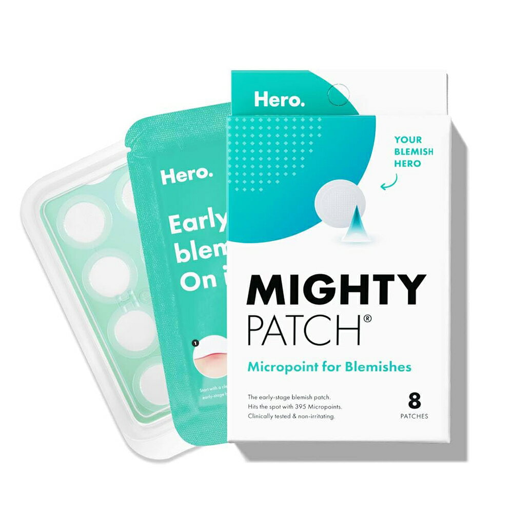 【追跡可能海外メール便】Mighty Patch Micropoint for Blemishes 8 Patches マイティーパッチ マイクロポイント 初期段階のニキビや隠れニキビ用のハイドロコロイドニキビスポット治療パッチ 8パッチ　ニキビ　肌荒れ 【送料無料】