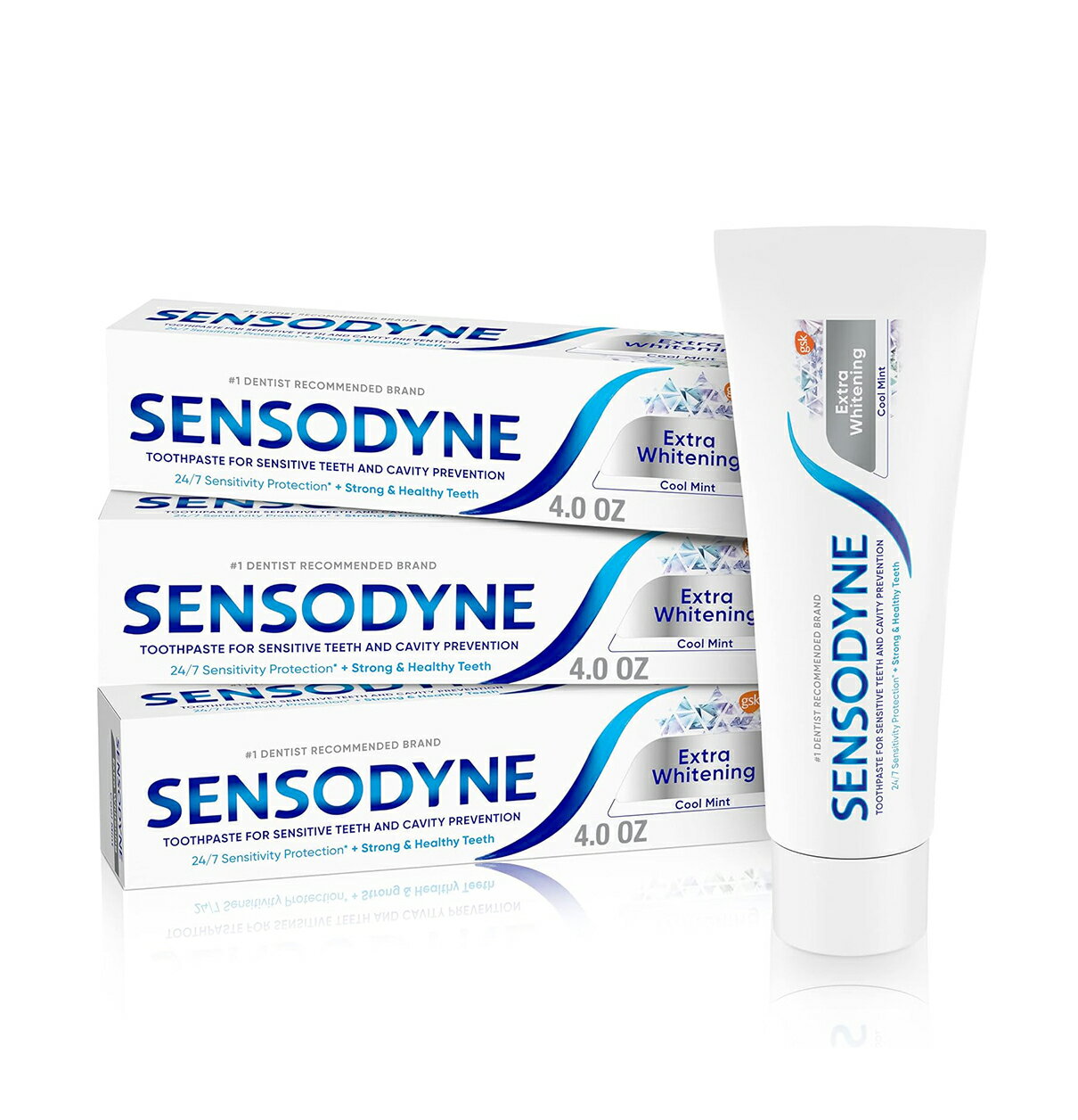 【エクスプレス便】 送料無料 【113.4g (4oz) お得な3本セット】 4oz SENSODYNE センソダイン 知覚過敏 ホワイトニング 歯磨き粉 白い歯