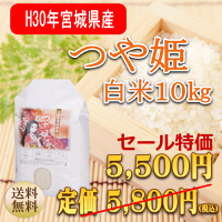 新米つや姫10kg宮城県産【宮城県_物産展】【送料無料】【0501_free_f】