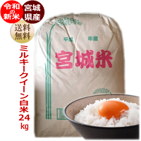 【新米予約特価】ミルキークイーン白米24kg×1袋炊き上がり16升分宮城県産【宮城県_物産展】【送料無料】【0501_free_f】