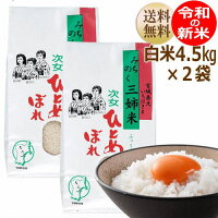 【新米予約特価】ひとめぼれ4.5kg×2袋白米9kg炊き上がり6升分宮城県産【宮城県_物産展】【送料無料】【0501_free_f】