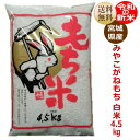 【新米】 もち米 みやこがねもち 4.5kg（3升） 宮城県産【送料無料】【減農薬米】キャッシュレス5％還元対象商品！