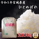 宮城産 ひとめぼれ 【令和5年宮城米】 宮城県産 ギフト 30キロ ひとめぼれ 玄米 30kg 1袋 小分けできます！ 【宮城県_物産展】 宮城県WEB物産展 贈答 お米 新米 【送料無料】 【沖縄への送料は別途1,320円（税込）かかります】