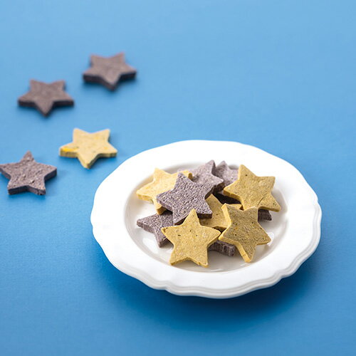 乐天商城 - 【ドットわん】ドットわんの逸品　星の米粉クッキー かぼちゃ&ブルーベリー【数量限定】　20g【15時までの注文で当日発送 正規品 おやつ クッキー・ビスケット・せんべい 犬用】
