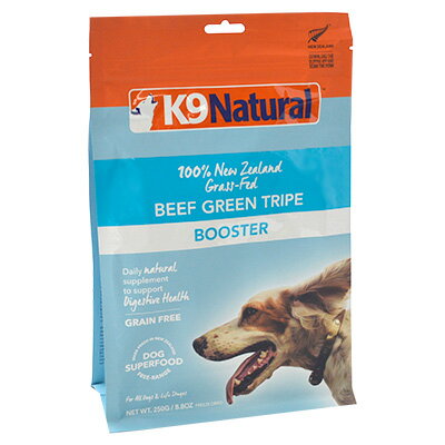 【ケーナインナチュラル】K9ナチュラル　フリーズドライ　ビーフ・グリーントライプ　250g【3,300円以上で送料無料 15時までの注文で当日発送 正規品 フリーズドライフード 犬用】のサムネイル