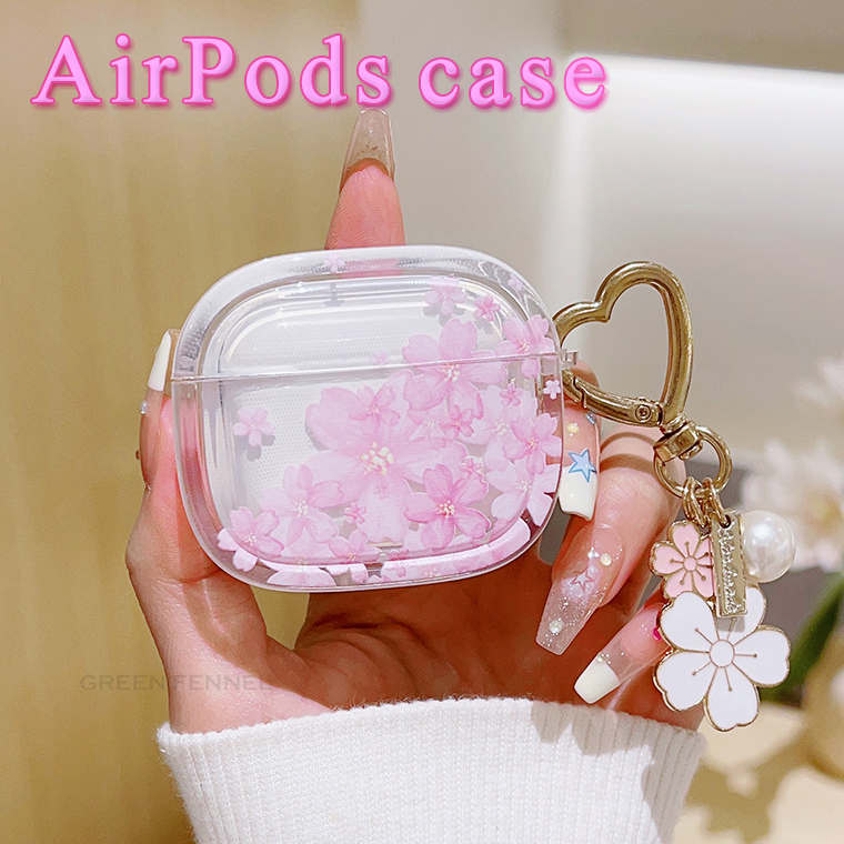 AirPods Pro 第二世代 ケース 桜柄 Airpods 第三世代 ケース アクセサリー AirPods Pro 第1 2世代 Airpods3 カバー ...