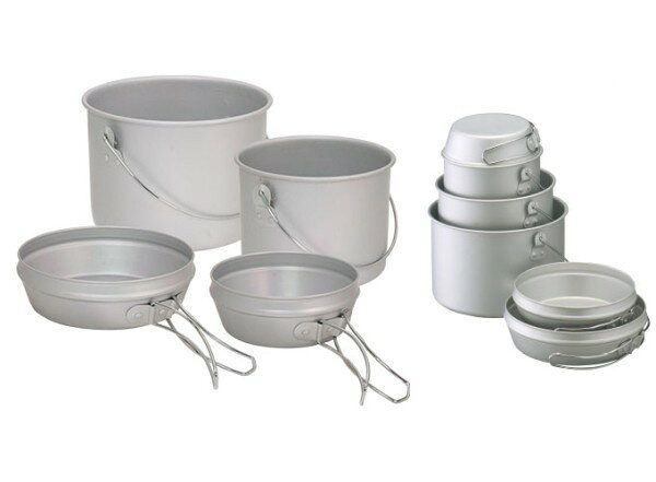 DUG(ダグ) 焚火缶 S/Mセット DG-0101 クッカーセット キャンプ 調理器具 キャンプ用品 キャンプ セット キャンプクッカー アウトドア サバイバル キャンプ 大鍋　クッカー トライポッド対応 ファミリー greenfield-od-10001376 Greenfield Store サンプル画像2