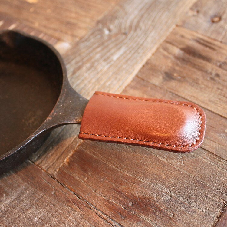What will be will be スキレットハンドル用レザーカバー 国産 本革 ハンドメイド アウトドア キャンプ通販格安セール情報 楽天 通販