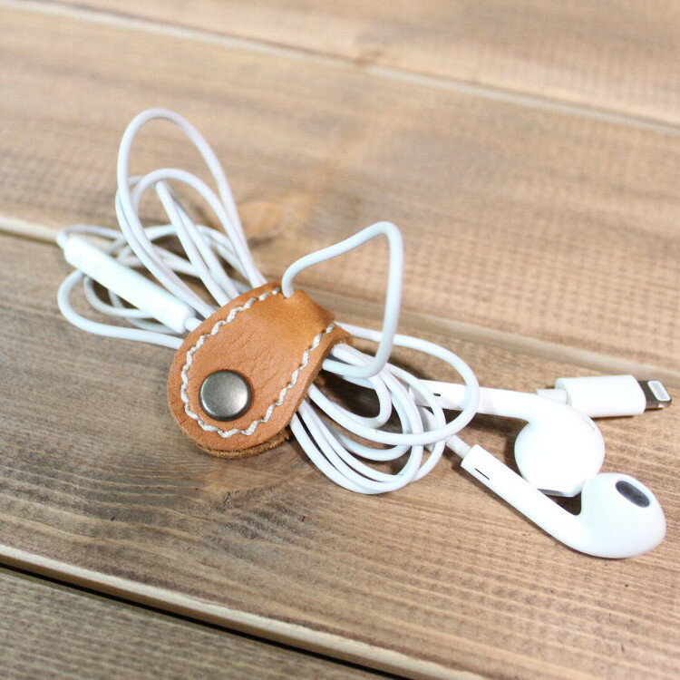 What will be will be 本革 イヤホン/ケーブルクリップ 国産 レザー ハンドメイド ワットウィルビー ウィルビー ガレージブランド