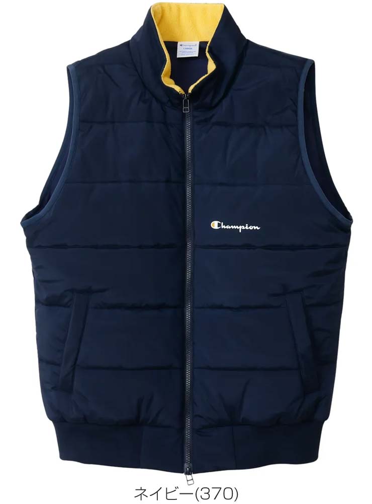 チャンピオン ゴルフ フルジップ 中綿ベスト ブルゾン ウェア メンズ 2025年秋冬モデル M-XL C3-CG602 [即納]