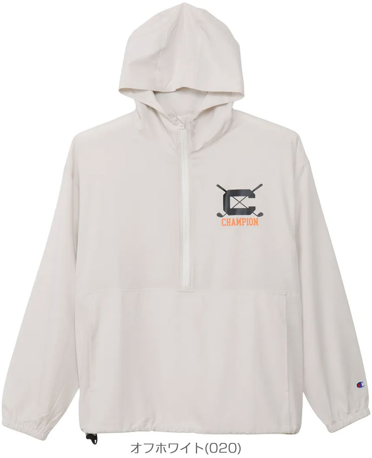 チャンピオン ゴルフ ハーフジップ フーディー アノラック ジャケット ウェア メンズ 2026年春夏モデル M-XL C3-DG601 [即納]