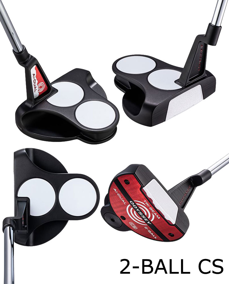 オデッセイ Ai-DUAL TRI-BEAM 2ボール CS パター STROKE LAB 90 スチールシャフト