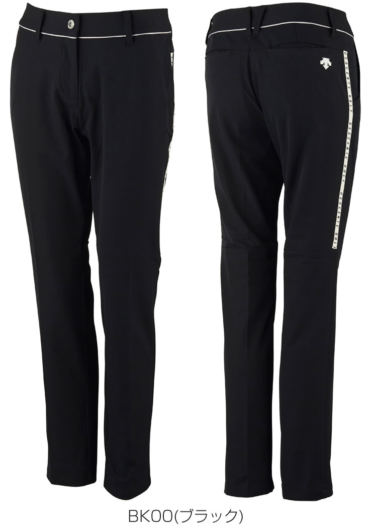 [タイムセール] デサントゴルフ レディース ゴルフウェア リサイクルメランジ 2WAYストレッチ 切り替え ロングパンツ DGWVJD02