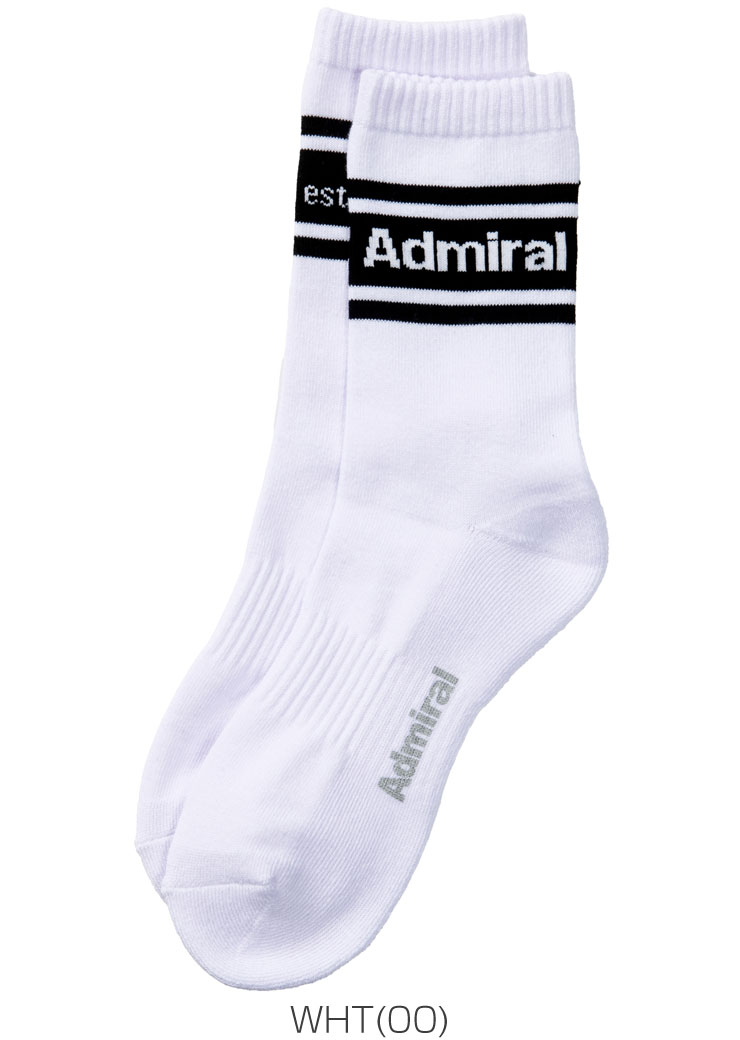 アドミラルゴルフ ライン ミドルソックス ゴルフウェア レディース ADMB4B20