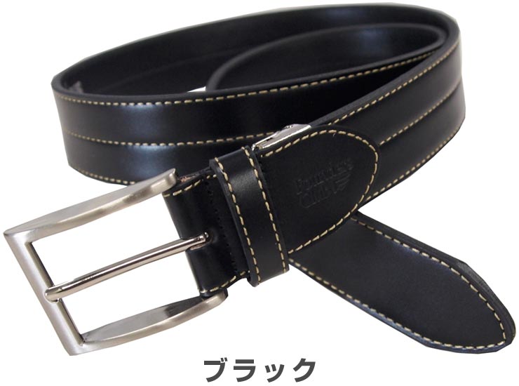 ファウンダースクラブ メンズ ゴルフウエア センターステッチ 日本製 牛革ベルト FC-8608A