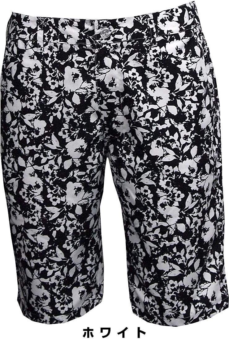 [タイムセール] ファウンダースクラブ メンズ ゴルフウェア ボタニカルプリント ハーフパンツ FC-5168S M-O